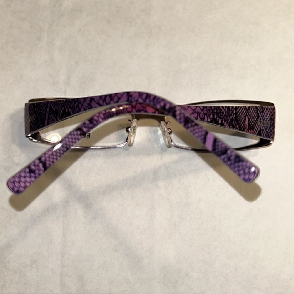 Authentic Fendioptical Purple Rectangular Eyeglas… - image 4